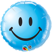 Balão foil Smile Azul